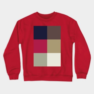 Red Album Color Palette Crewneck Sweatshirt